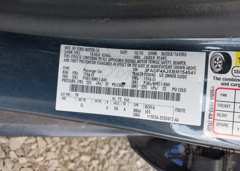 2011 Ford Fiesta S from USA, damaged, VIN 3FADP4AJXBM154541